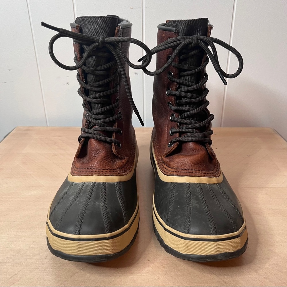 Sorel 1964 Premium Waterproof Handcrafted Winter Boots w Lining Leather Men10 - Picture 2 of 15